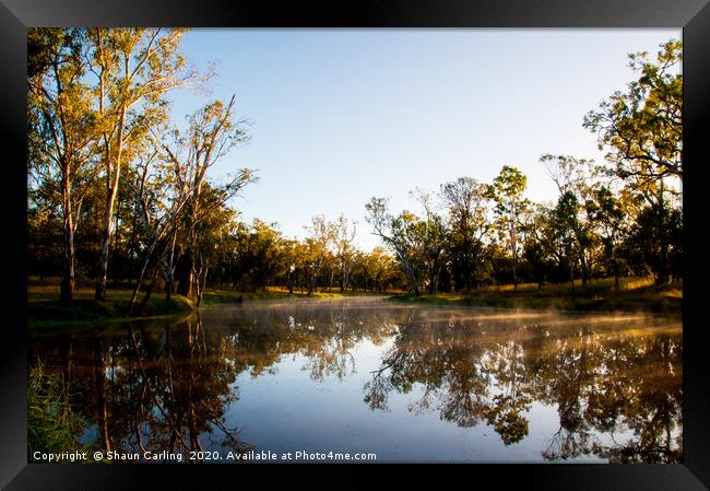 Judds Lagoon, Outback Australia Framed Print by Shaun Carling
