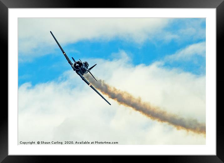 American Fighter At Cressbrook Air Show  Framed Mounted Print by Shaun Carling