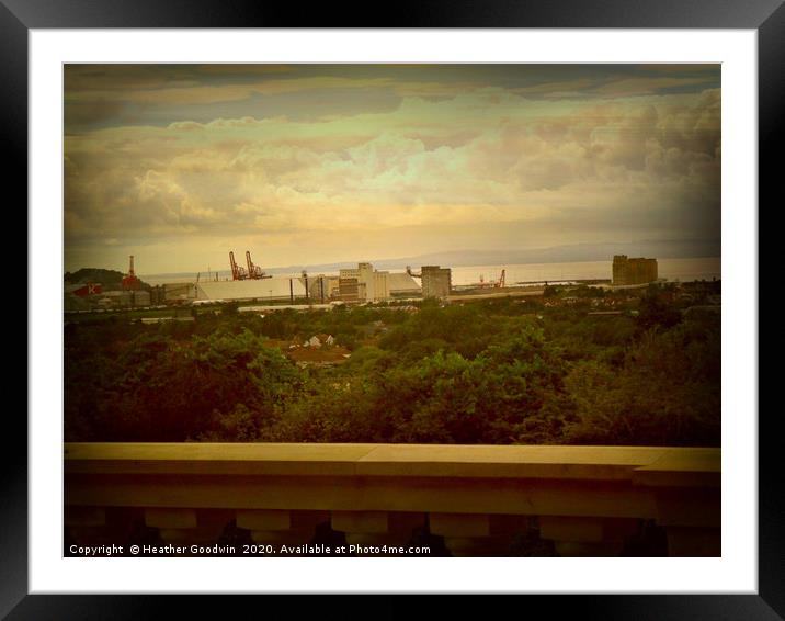 Avonmouth View Framed Mounted Print by Heather Goodwin