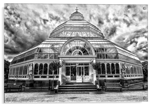 The Palm House Sefton Park Liverpool England Acrylic by John B Walker LRPS