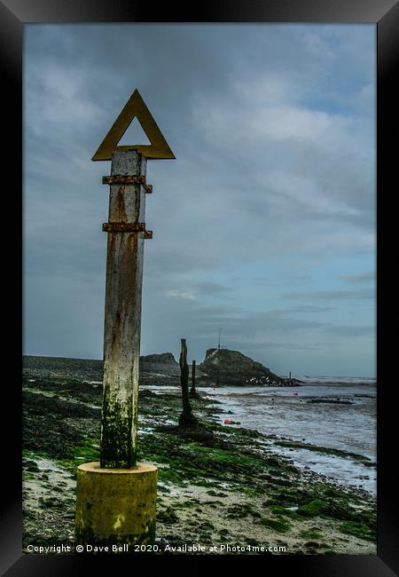 Atmospheric Post  Framed Print by Dave Bell