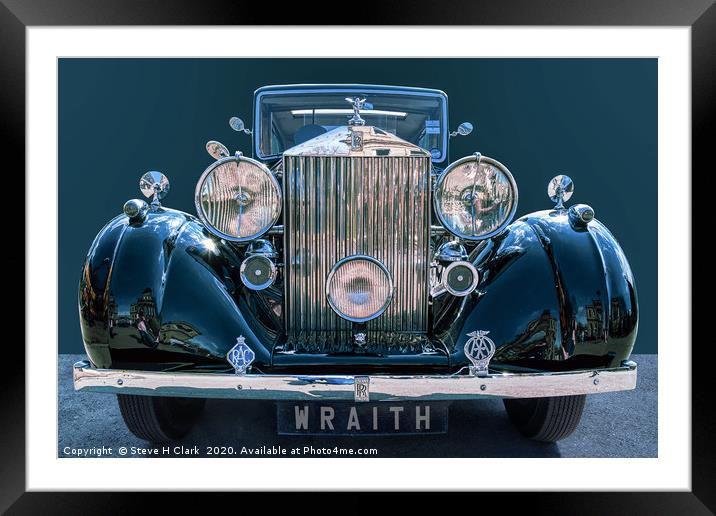 1939 Rolls-Royce Wraith Framed Mounted Print by Steve H Clark