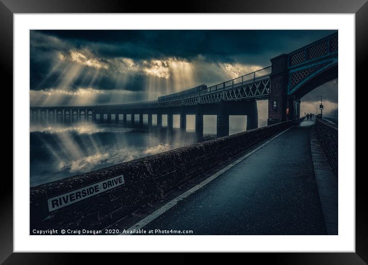 Tay Rail Bridge - Dundee City Framed Mounted Print by Craig Doogan