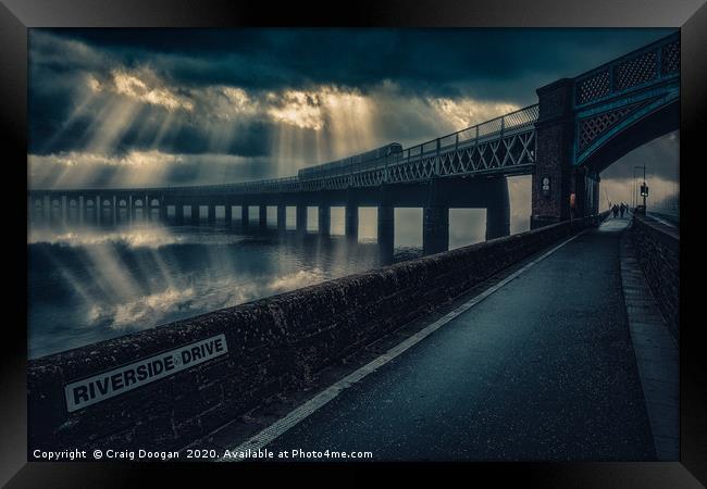 Tay Rail Bridge - Dundee City Framed Print by Craig Doogan
