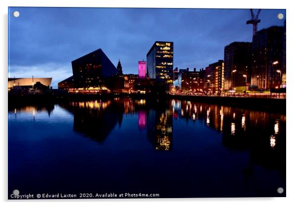 Liverpool Waterfront Acrylic by Edward Laxton