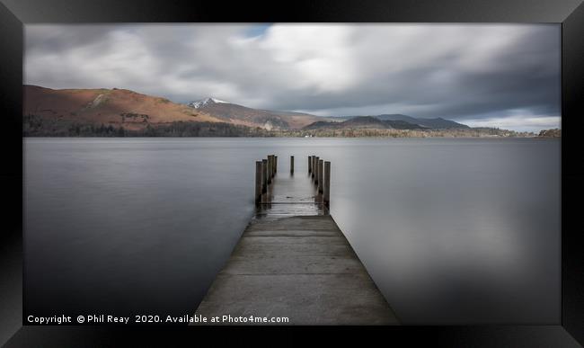 Ashness jetty Framed Print by Phil Reay