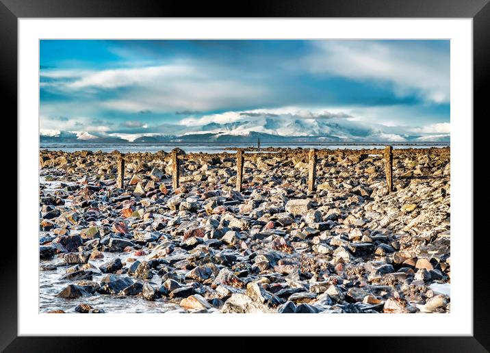 Arran View Irvine Framed Mounted Print by Valerie Paterson