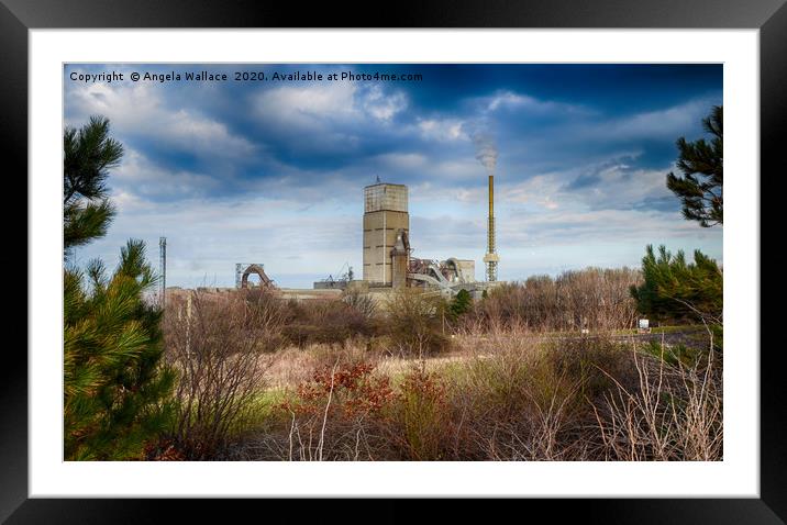 Cement Plant Dunbar Framed Mounted Print by Angela Wallace