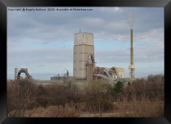 Tarmac  Cement Plant Dunbar Landscape Framed Print by Angela Wallace