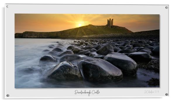 Dunstanburgh Castle Acrylic by JC studios LRPS ARPS