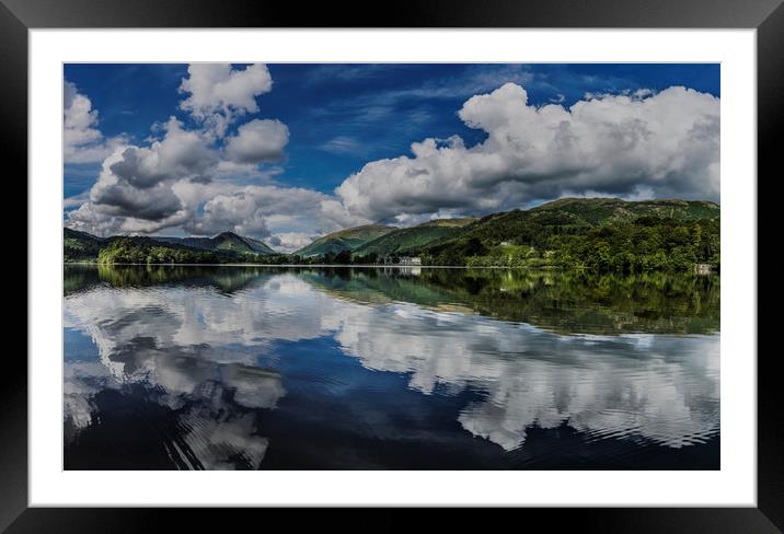 Grasmere Panorama, Cumbria, UK. Framed Mounted Print by Maggie McCall