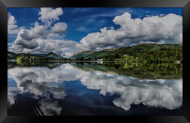 Grasmere Panorama, Cumbria, UK. Framed Print by Maggie McCall