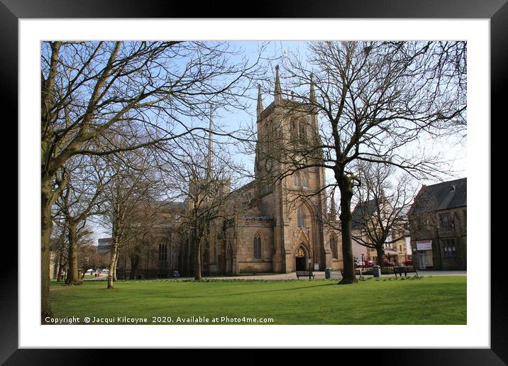 Blackburn Cathedral, Lancashire. Framed Mounted Print by Jacqui Kilcoyne