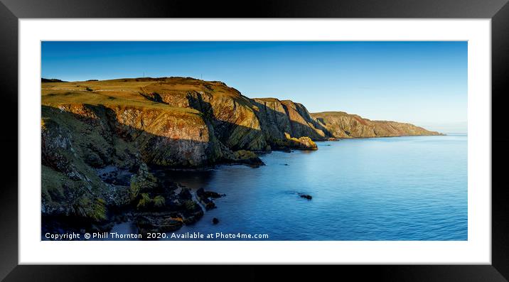Sea cliffs of St. Abbs Head Framed Mounted Print by Phill Thornton