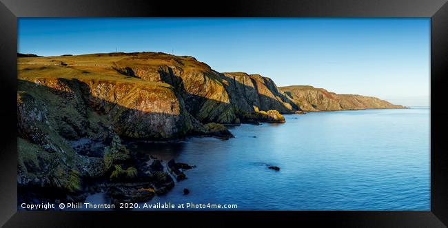 Sea cliffs of St. Abbs Head Framed Print by Phill Thornton