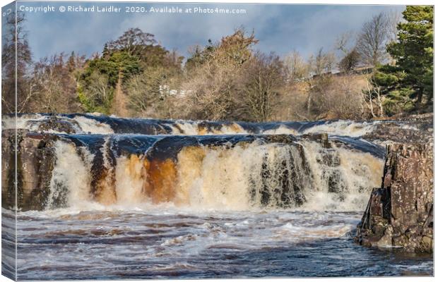 Low Force Waterfall, Teesdale Canvas Print by Richard Laidler