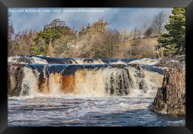 Low Force Waterfall, Teesdale Framed Print by Richard Laidler