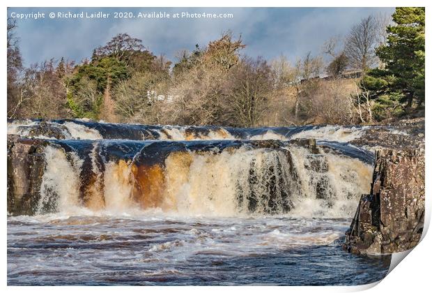 Low Force Waterfall, Teesdale Print by Richard Laidler