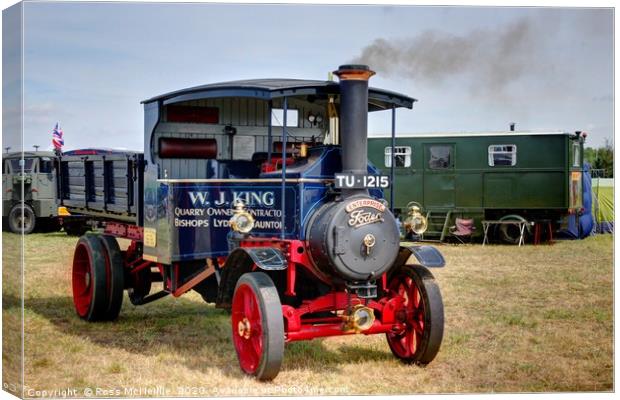 Foden Steam Lorry Canvas Print by Ross McNeillie