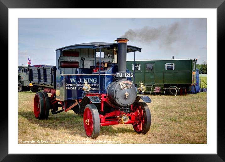 Foden Steam Lorry Framed Mounted Print by Ross McNeillie