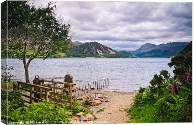 Clouds over Ennerdale Water Canvas Print by Martyn Arnold