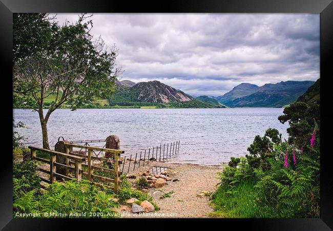 Clouds over Ennerdale Water Framed Print by Martyn Arnold