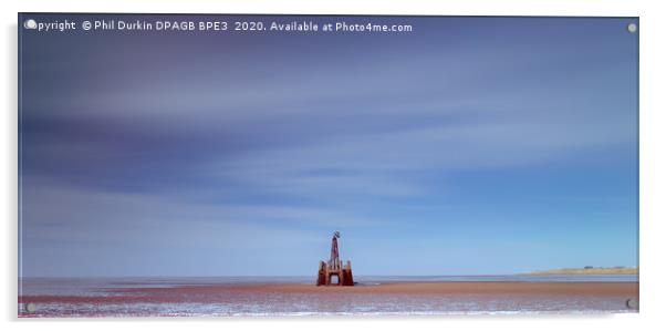 St Annes Pier Acrylic by Phil Durkin DPAGB BPE4