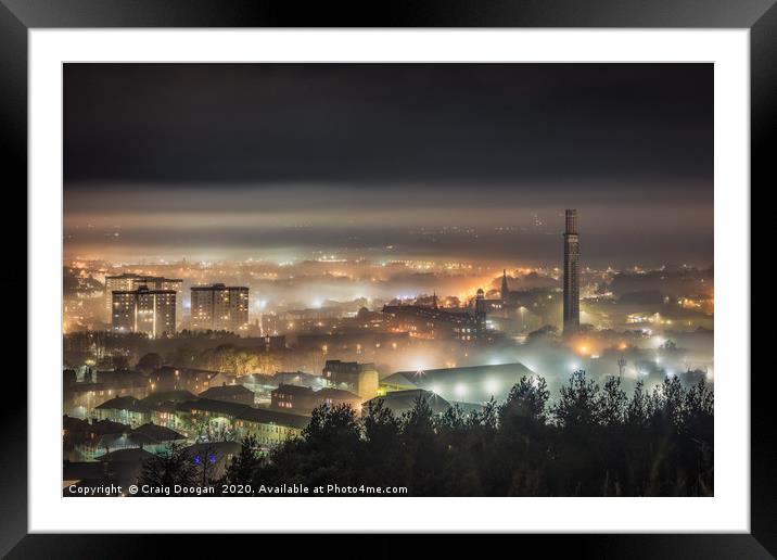 Dundee City - Foggy West End Framed Mounted Print by Craig Doogan