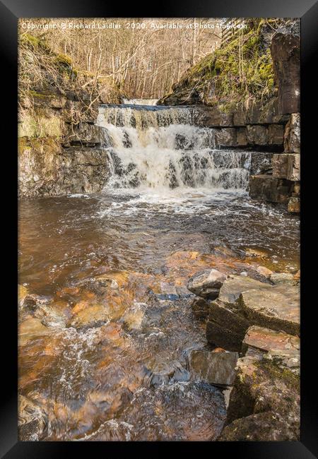 Waterfall on Bow Lee Beck, Teesdale Framed Print by Richard Laidler