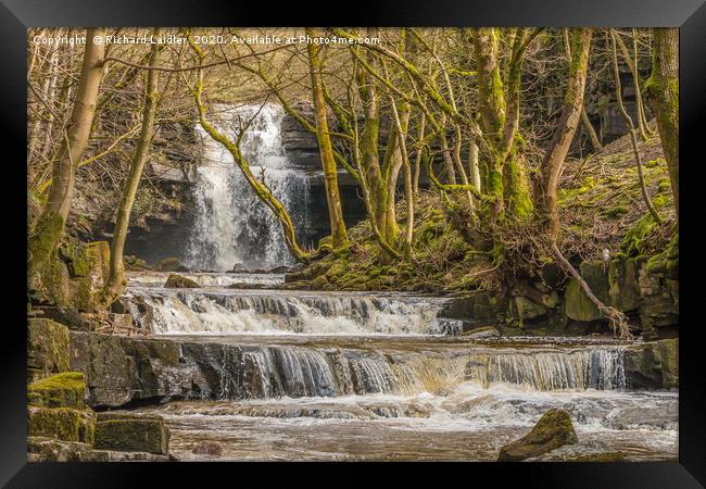 Summerhill Force and Bow Lee Beck, Teesdale Framed Print by Richard Laidler