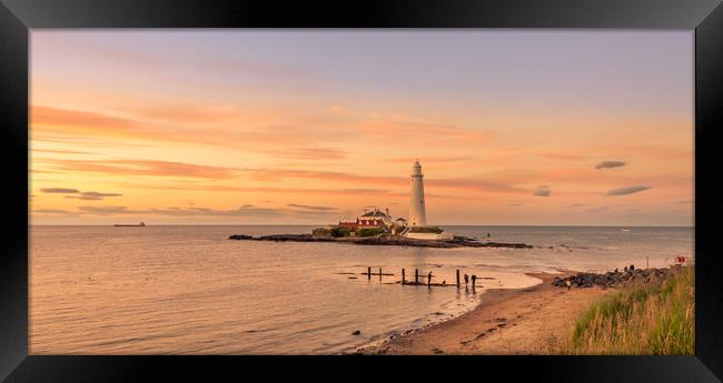 Evening glow at St Mary's Framed Print by Naylor's Photography