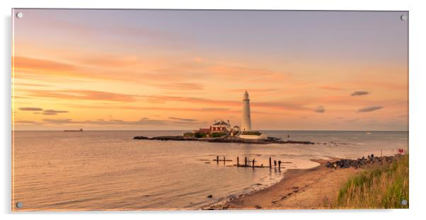 Evening glow at St Mary's Acrylic by Naylor's Photography
