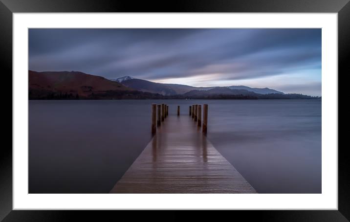 Ashness Jetty Framed Mounted Print by Marcia Reay