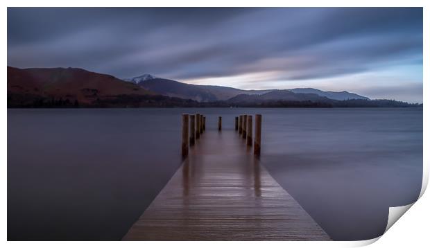Ashness Jetty Print by Marcia Reay