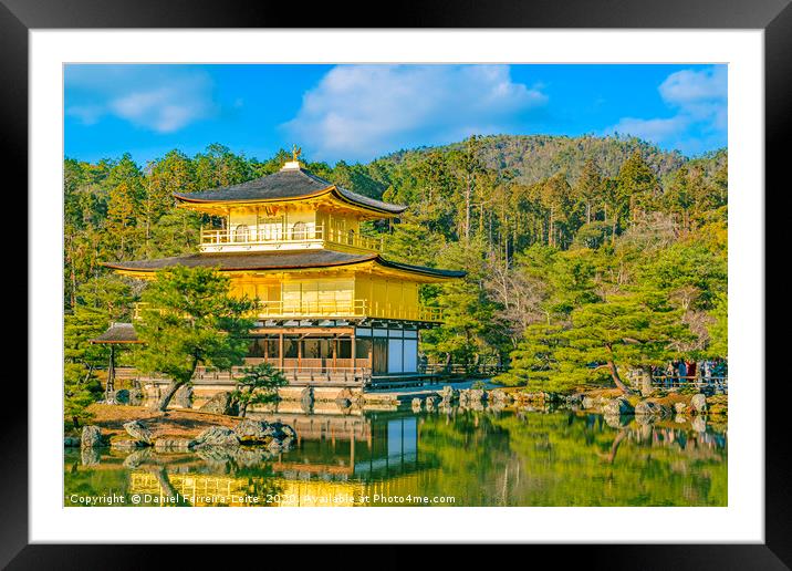 Kinkakuji Golden Pavilion, Kyoto, Japan Framed Mounted Print by Daniel Ferreira-Leite