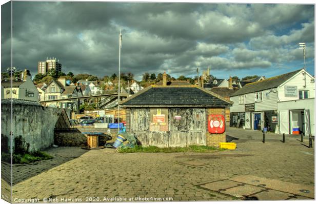 Leigh on Sea Fishermans Shed  Canvas Print by Rob Hawkins