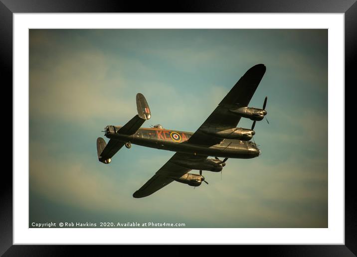 Flight of the Lancaster  Framed Mounted Print by Rob Hawkins