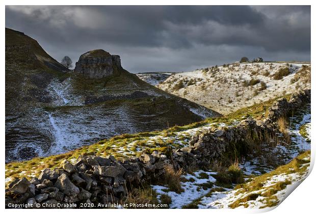 Winter at Peter's Stone                            Print by Chris Drabble