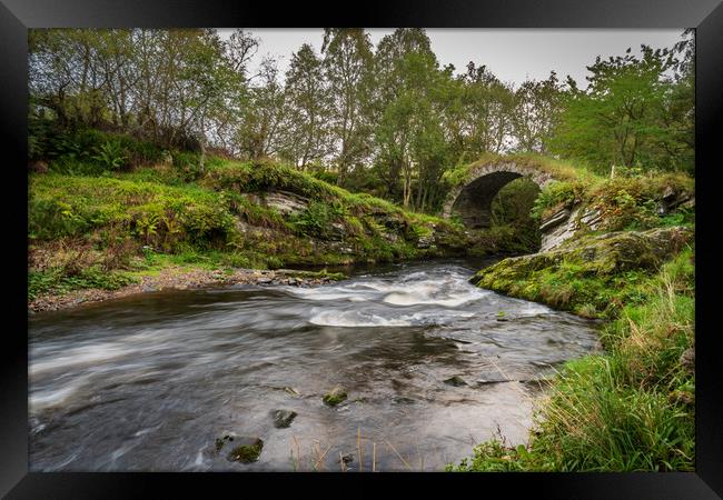 Cairngorm river Framed Print by Marcia Reay