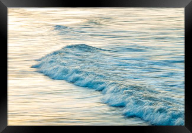 Motion of a wave Framed Print by Andrew Kearton