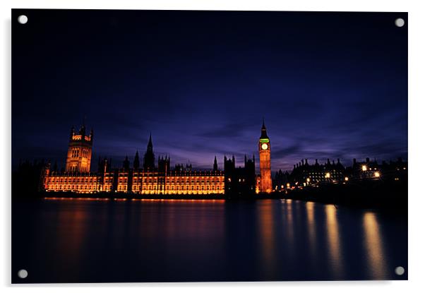 The Houses of Parliament Acrylic by Sebastian Wuttke