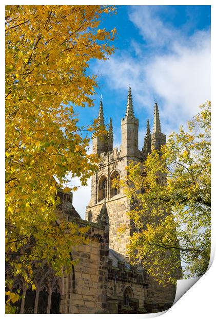 Cathedral of the Peak, Tideswell, Derbyshire Print by Andrew Kearton