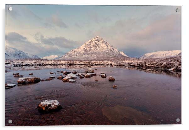 The Buachaille Etive Mor Glencoe Acrylic by Derek Beattie