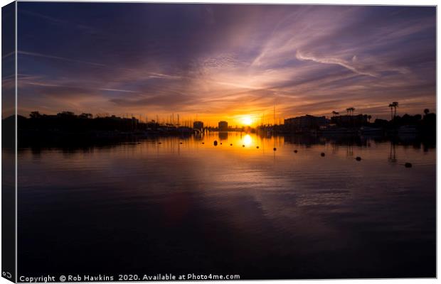 Californian Sunrise  Canvas Print by Rob Hawkins