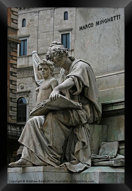 Rome Statue Framed Print by Matthew Bates
