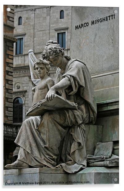 Rome Statue Acrylic by Matthew Bates