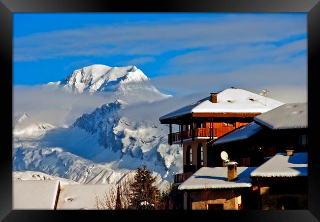 Mont Blanc Peisey-Vallandry Les Arcs French Alps F Framed Print by Andy Evans Photos