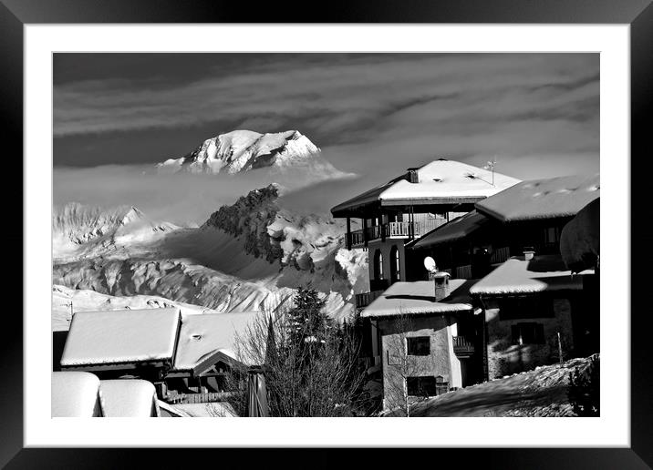Mont Blanc Peisey-Vallandry Les Arcs French Alps F Framed Mounted Print by Andy Evans Photos