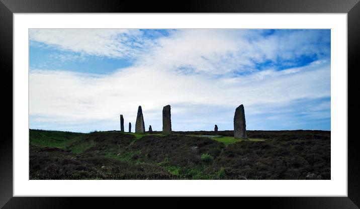 The Ring of Brodgar Framed Mounted Print by Steven Watson