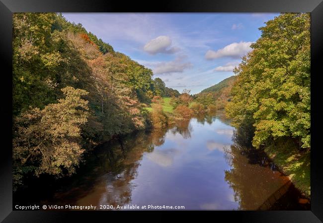 Autumn on the River Wye Framed Print by Gordon Maclaren